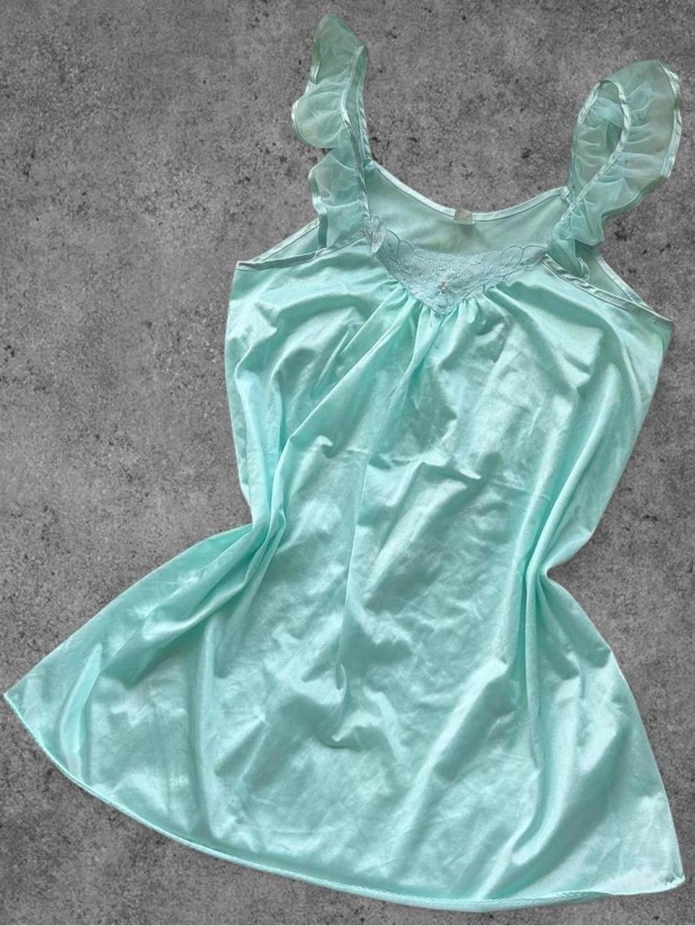 Vintage Mint Negligee Dress